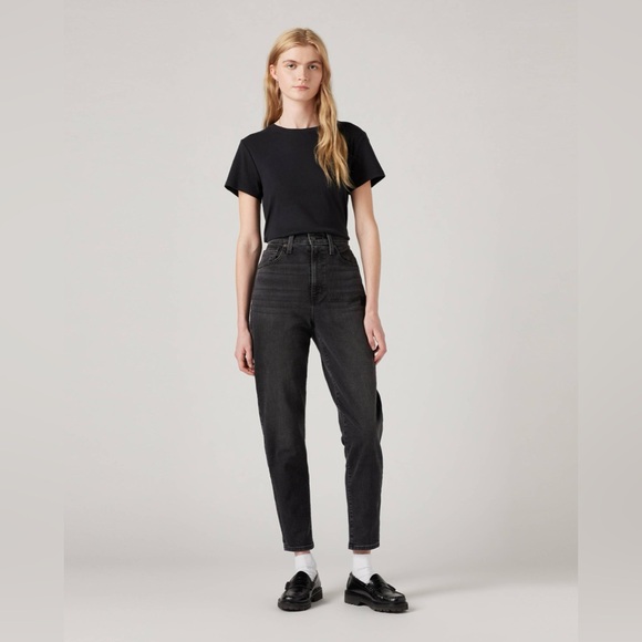Levi's Denim - LEVIS - High Waisted Mom Jeans faded black. 28 (6)